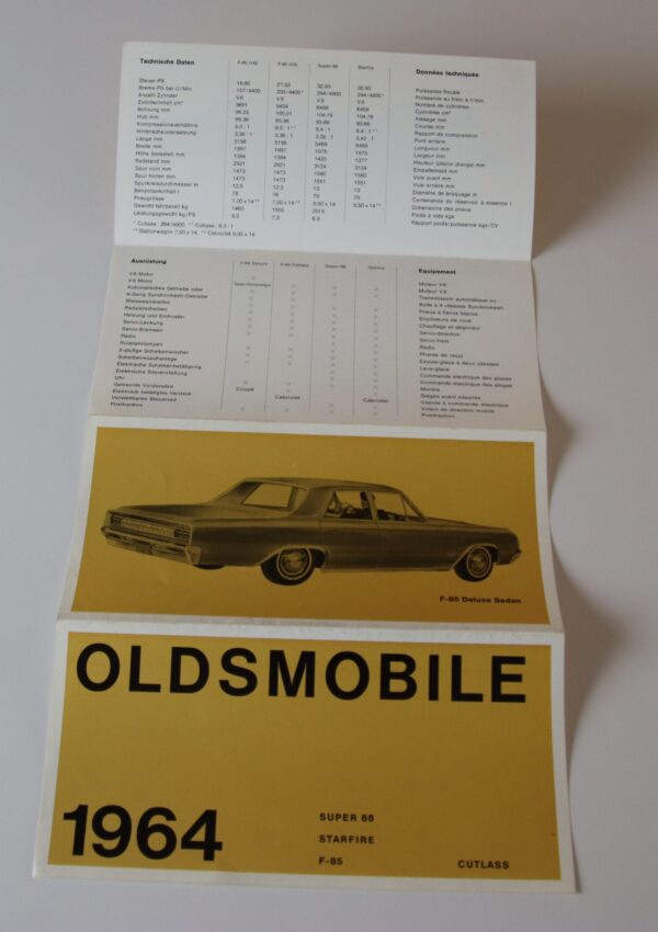 Oldsmobile 1964 brochure/sales brochure – TOCO